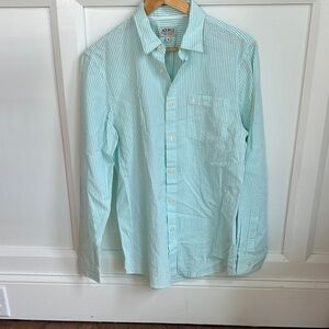 Jack Wills Men’s Mint Seersucker Button-Down Shirt-NWOT